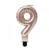 Folie Ballon Kaars - Rose Goud - 9 - Afbeelding 2