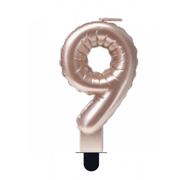 Folie Ballon Kaars - Rose Goud - 9