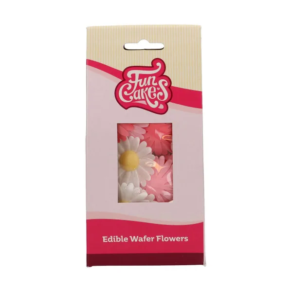 Eetbare Papieren Bloemen Madelief pk/13