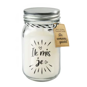 Black & White scented candles - Ik Mis Je