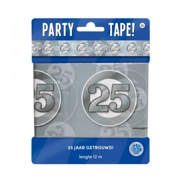 Afzetlint - 25 Jaar Zilver