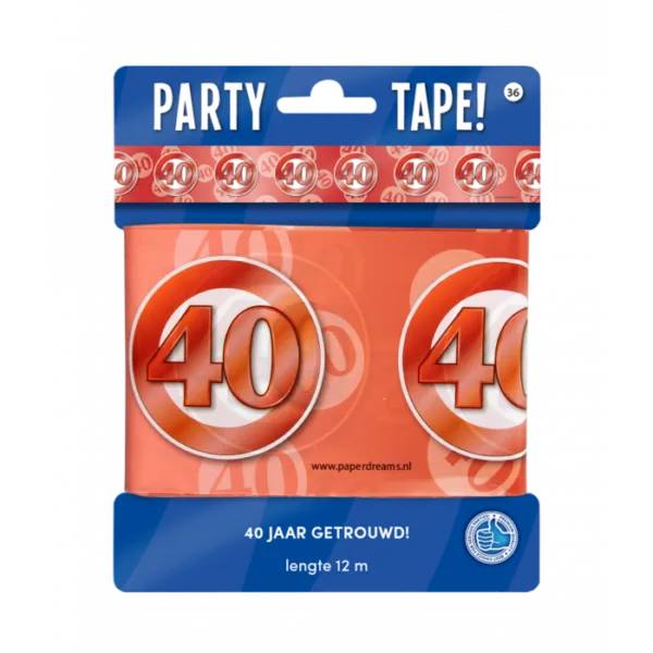 Afzetlint - 40 Jaar Robijn