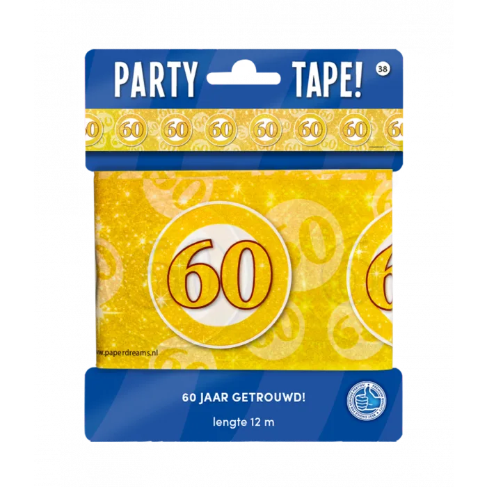 Afzetlint - 60 Jaar Diamand Afzetlint - 60 Jaar Diamand