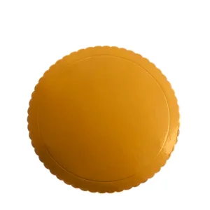 Cake board 25cm goud schulprand