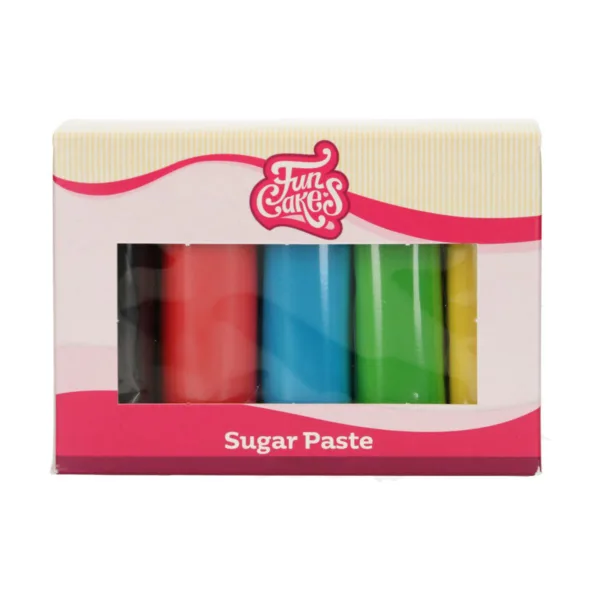 Rolfondant -Multipack Essential Colours 5x100gr