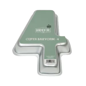 Brand New Cake bakvorm Cijfer 4