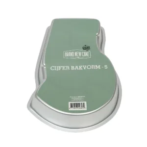 Brand New Cake bakvorm Cijfer 5