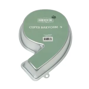 Brand New Cake bakvorm Cijfer 9