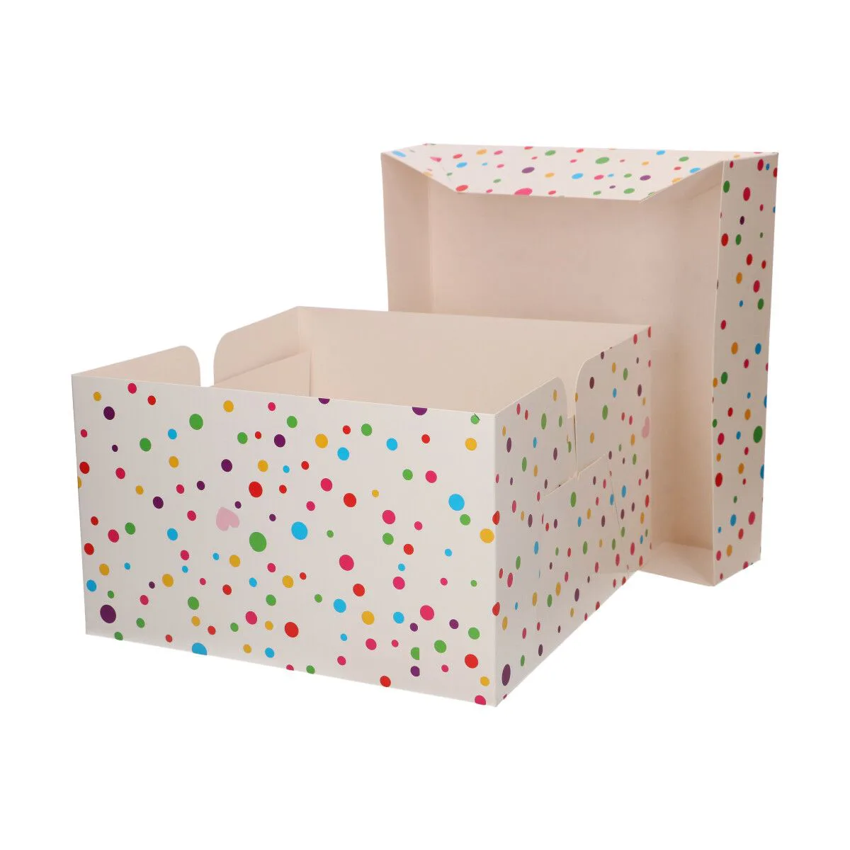 Taartdoos Confetti - 25x25x15cm pk/1 Taartdoos Confetti - 25x25x15cm pk/1
