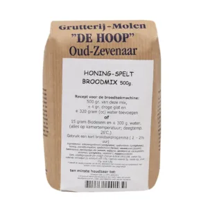Broodmix Molen de Hoop Honing Spelt - 500gr  