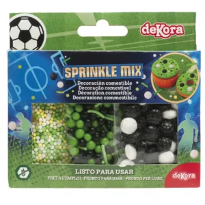 Voetbal sprinkles mix 70 g (3 x 23,3 g)