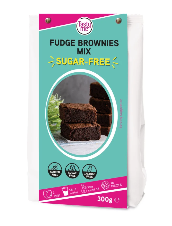Fudge Brownies mix 300g - suikervrij Fudge Brownies mix 300g - suikervrij