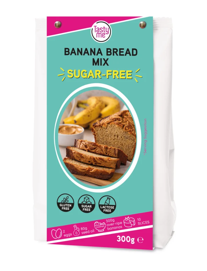 Banana Bread mix 300g - suikervrij Banana Bread mix 300g - suikervrij