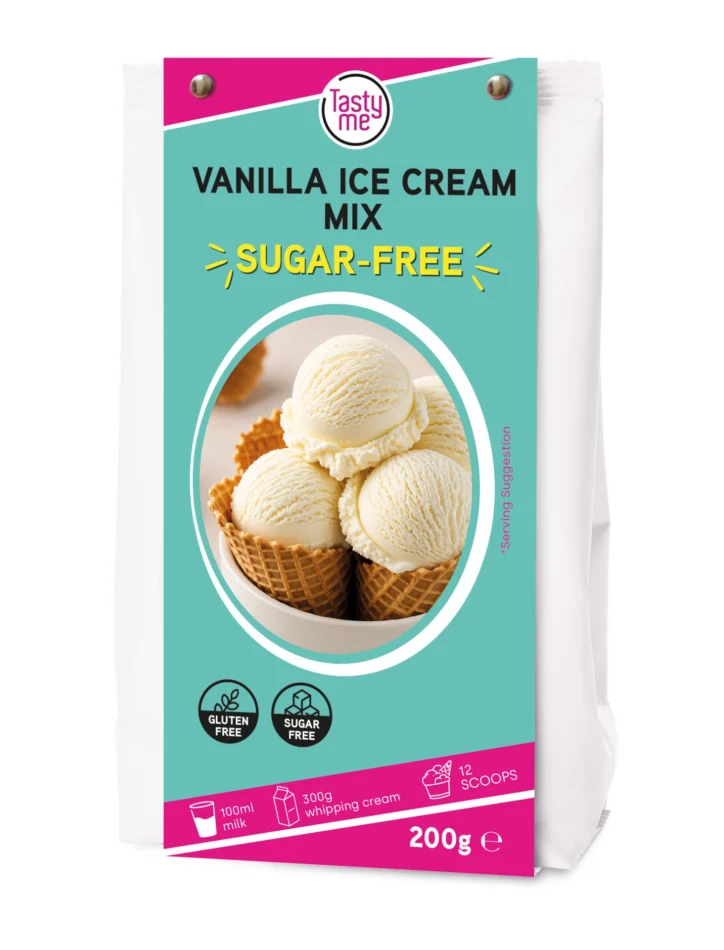 Vanilla Ice Cream mix 200g - suikervrij Vanilla Ice Cream mix 200g - suikervrij