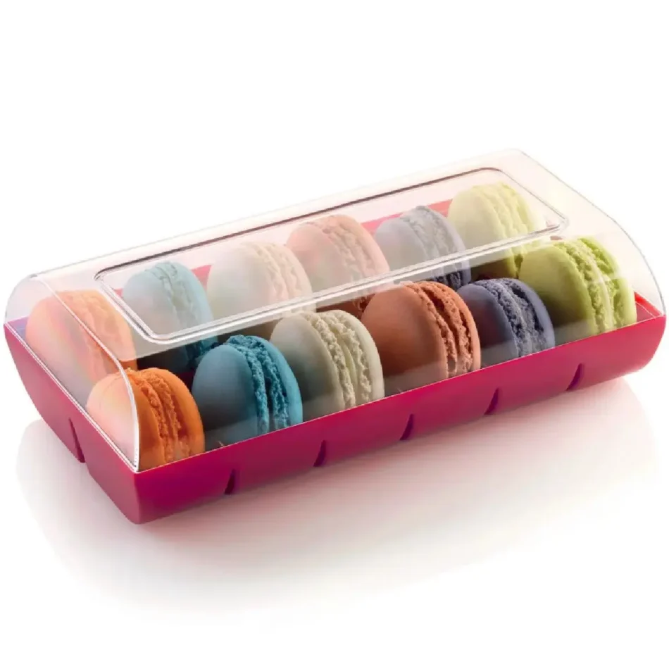 Silikomart Doosje voor 12 Macarons - Fuchsia Silikomart Doosje voor 12 Macarons - Fuchsia