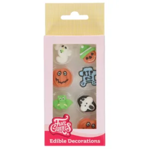 Suikerdecoratie Spooky Pumpkins set/8