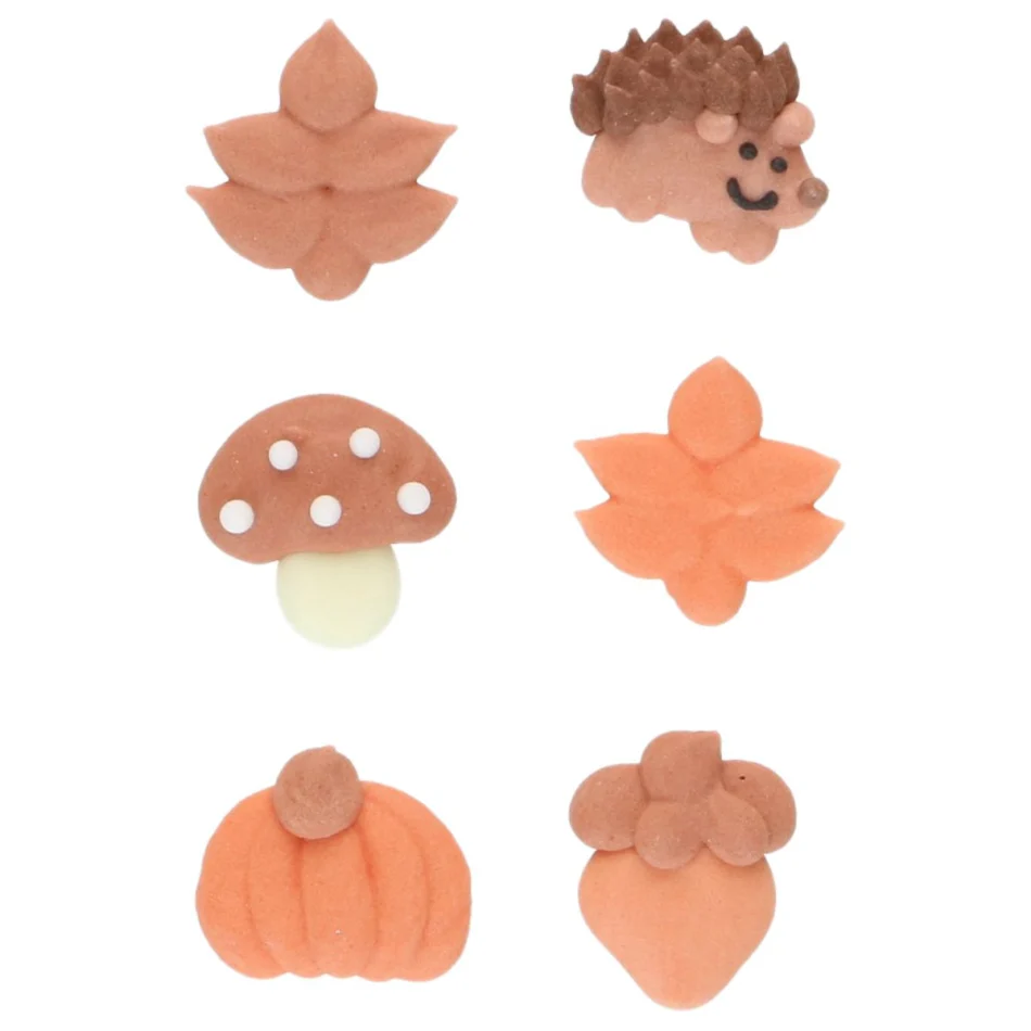 Suikerdecoratie Herfst set/8 Suikerdecoratie Herfst set/8